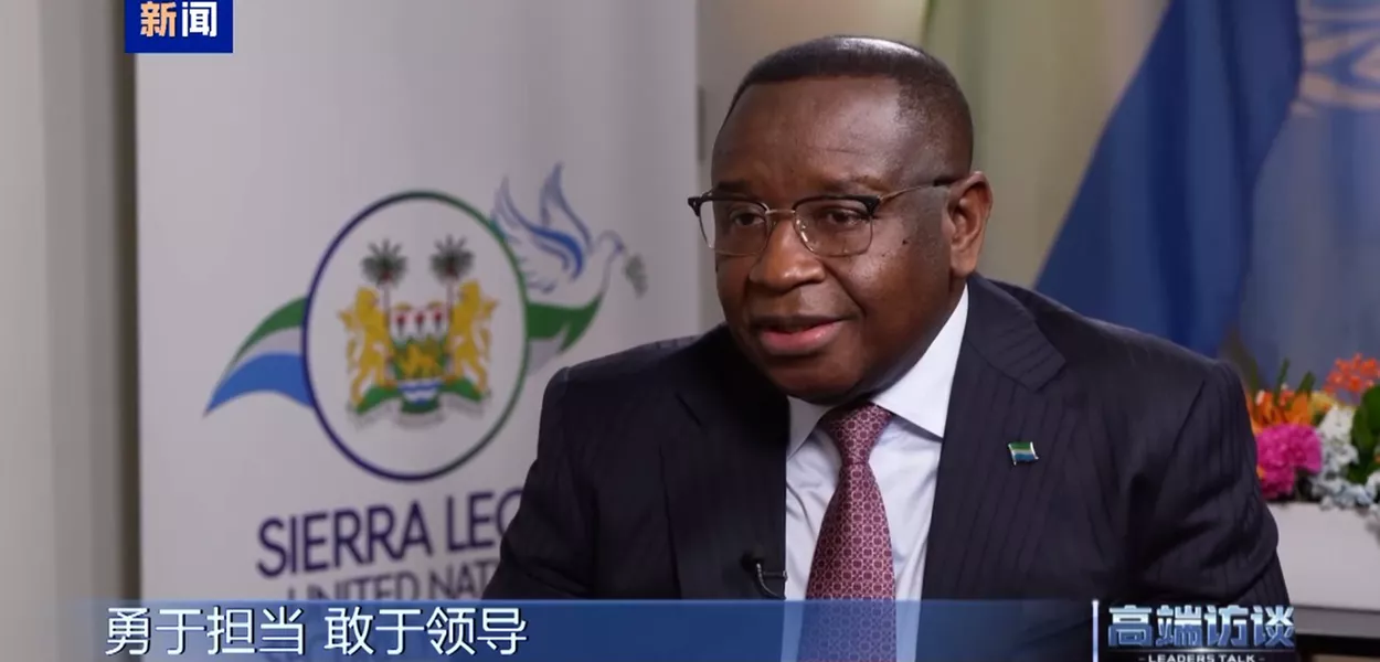 Entrevista com presidente de Serra Leoa, Julius Maada Bio