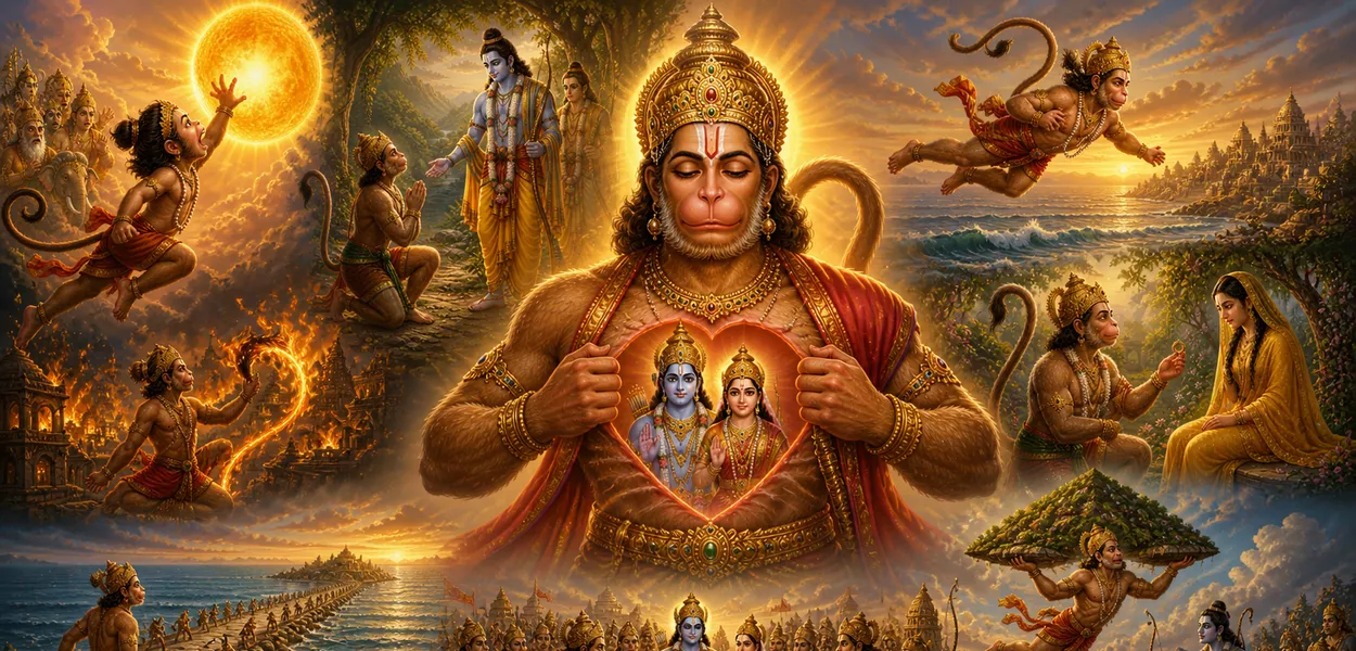 Hanuman: a história do devoto que carregou uma montanha e fez do próprio coração um templo