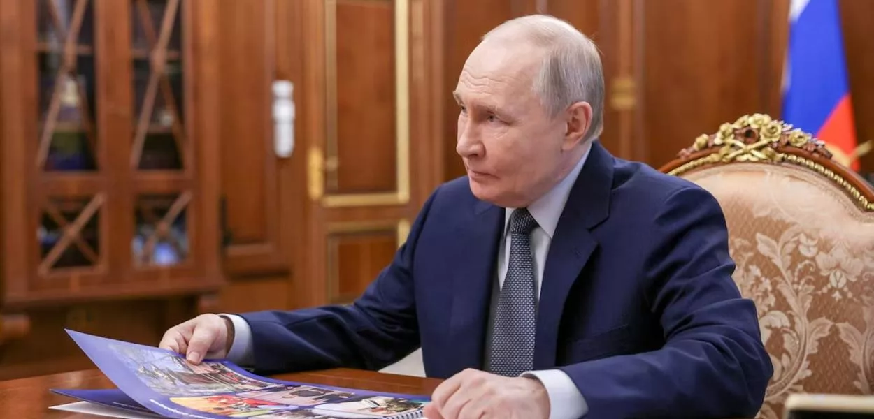 O presidente da Rússia, Vladimir Putin, em 4 de maio de 2026