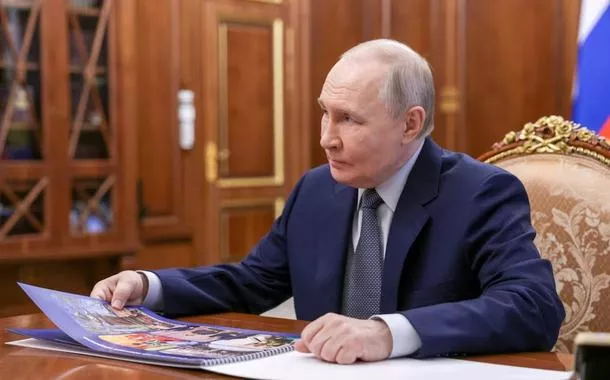 O presidente da Rússia, Vladimir Putin, em 4 de maio de 2026