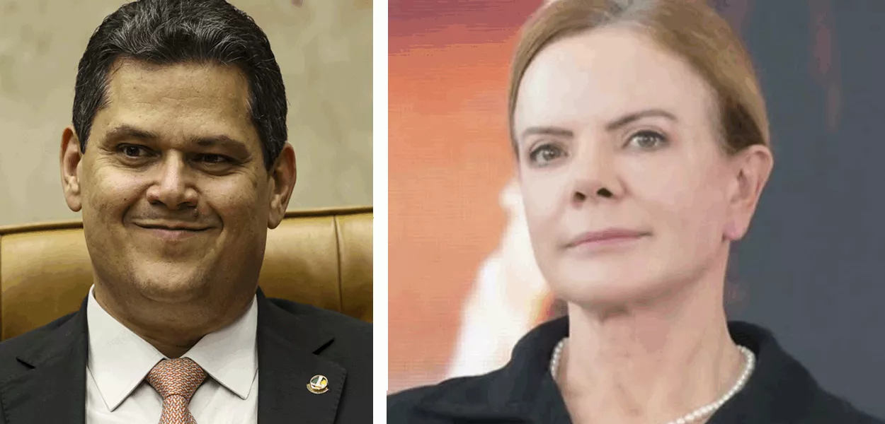 Davi Alcolumbre e Gleisi Hoffmann