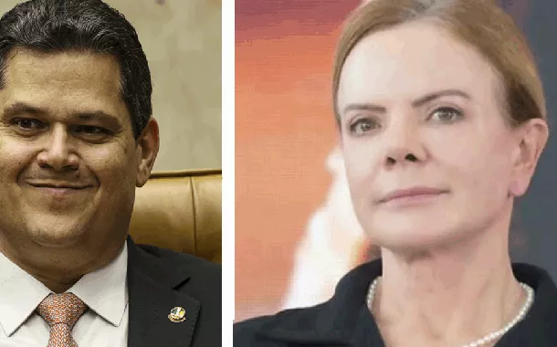 Davi Alcolumbre e Gleisi Hoffmann