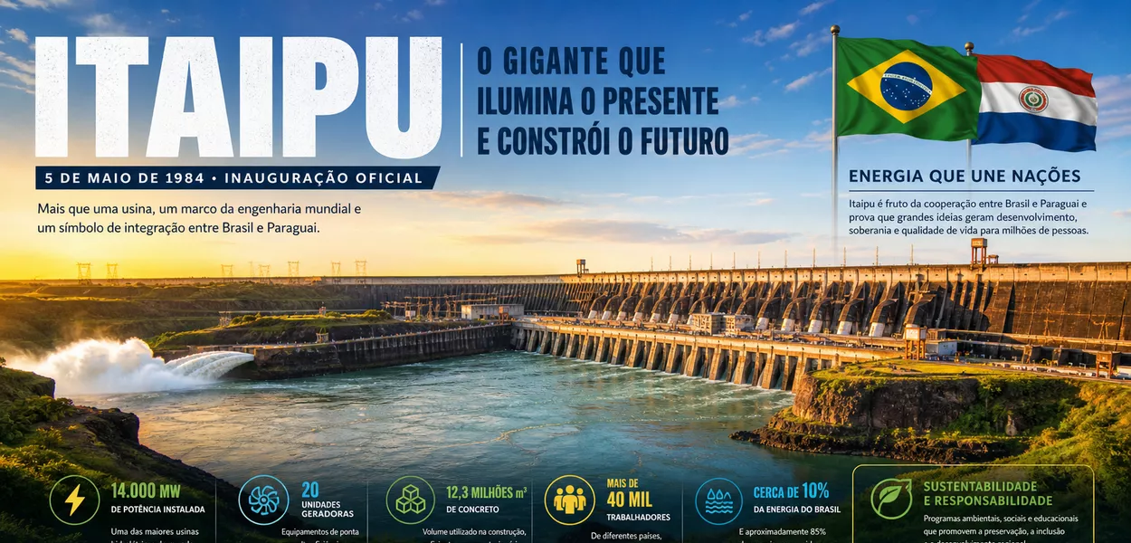 Itaipu: o gigante energético que simboliza integração e soberania na América do Sul
