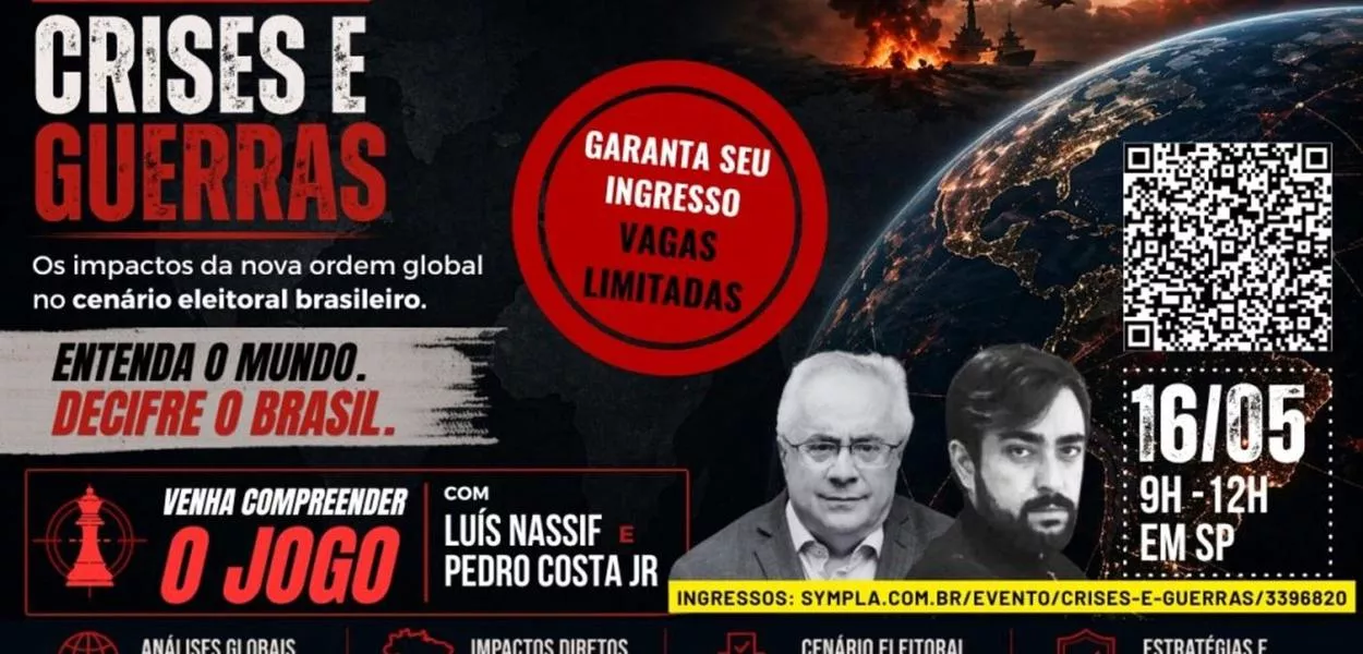 Seminário "Crises e Guerras", promovido pelo GGN