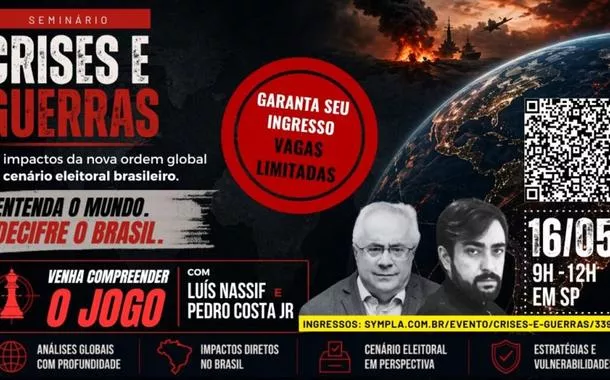 Seminário "Crises e Guerras", promovido pelo GGN