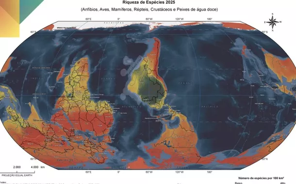 IBGE lança mapa com Brasil no centro e destaca protagonismo do Sul Global