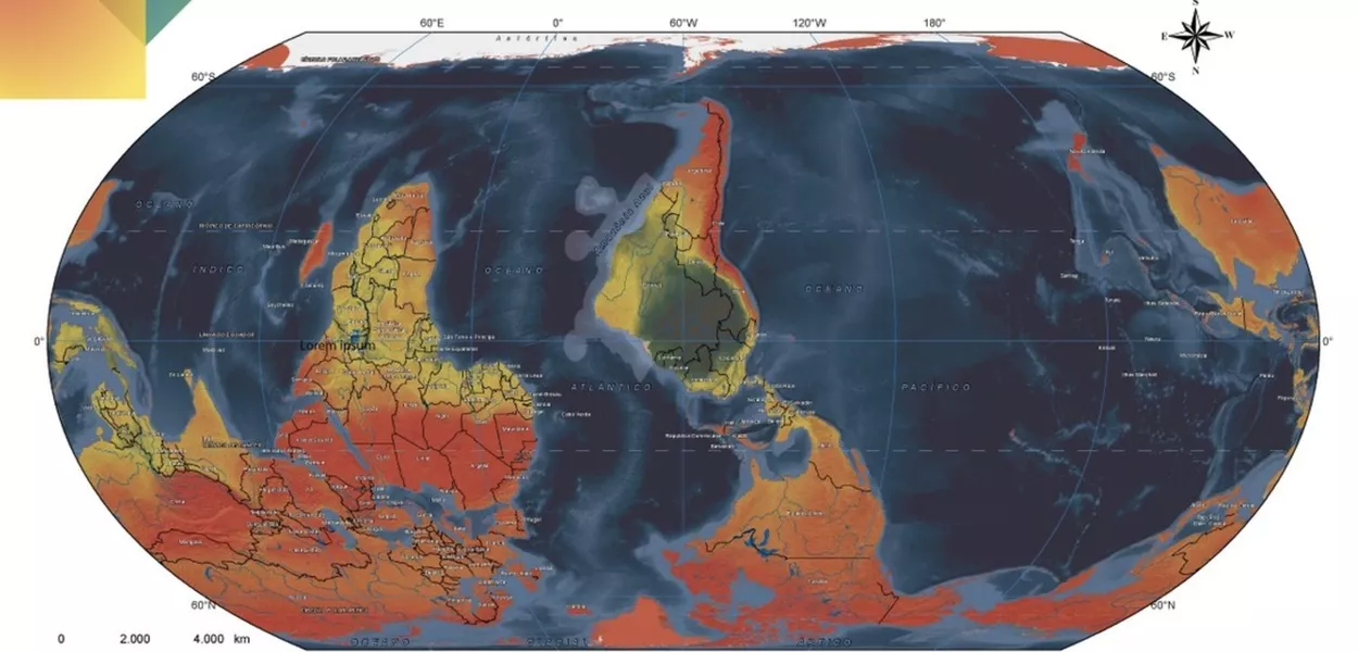 IBGE lança mapa com Brasil no centro e destaca protagonismo do Sul Global