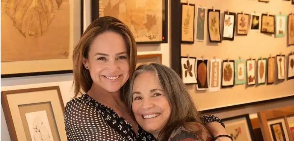 Gabriela Duarte e a mãe, Regina