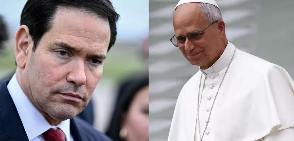 Marco Rubio e papa Leão