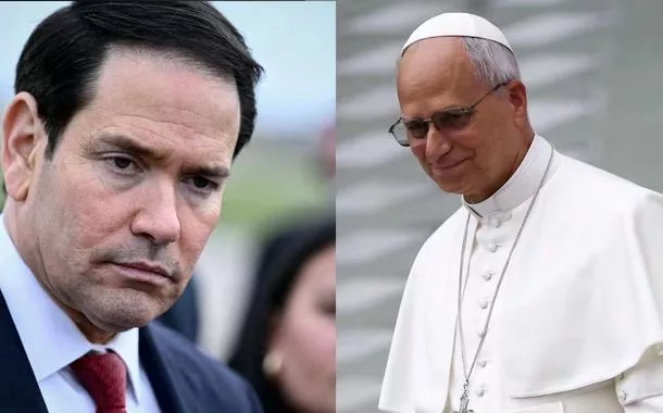 Marco Rubio e papa Leão