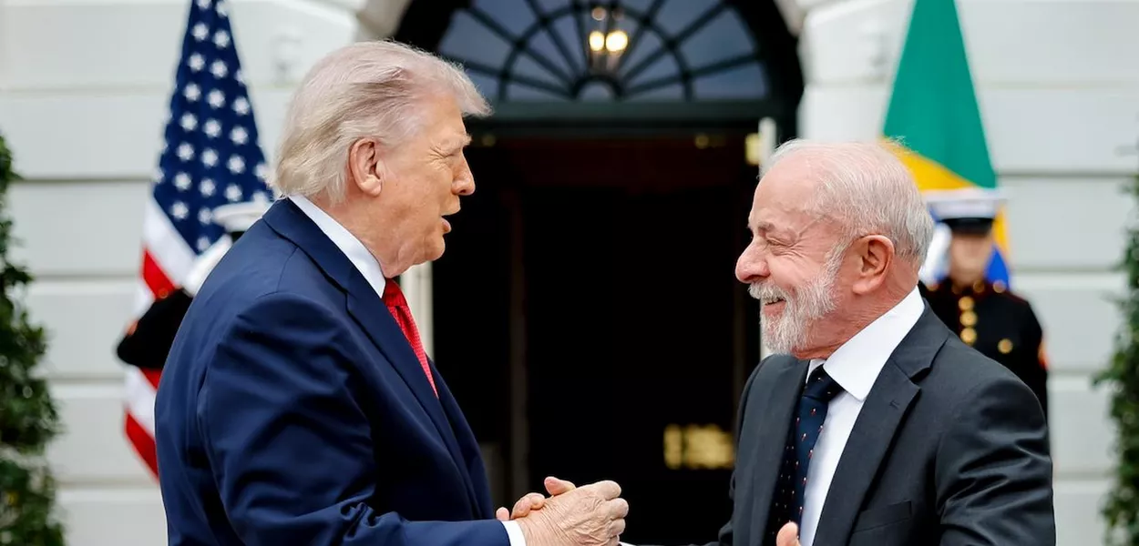 Presidente Lula durante Encontro com o Presidente dos Estados Unidos, Donald Trump, em Washington