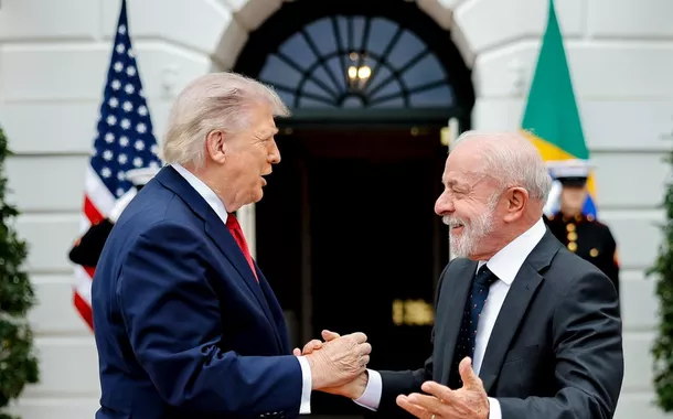Presidente Lula durante Encontro com o Presidente dos Estados Unidos, Donald Trump, em Washington