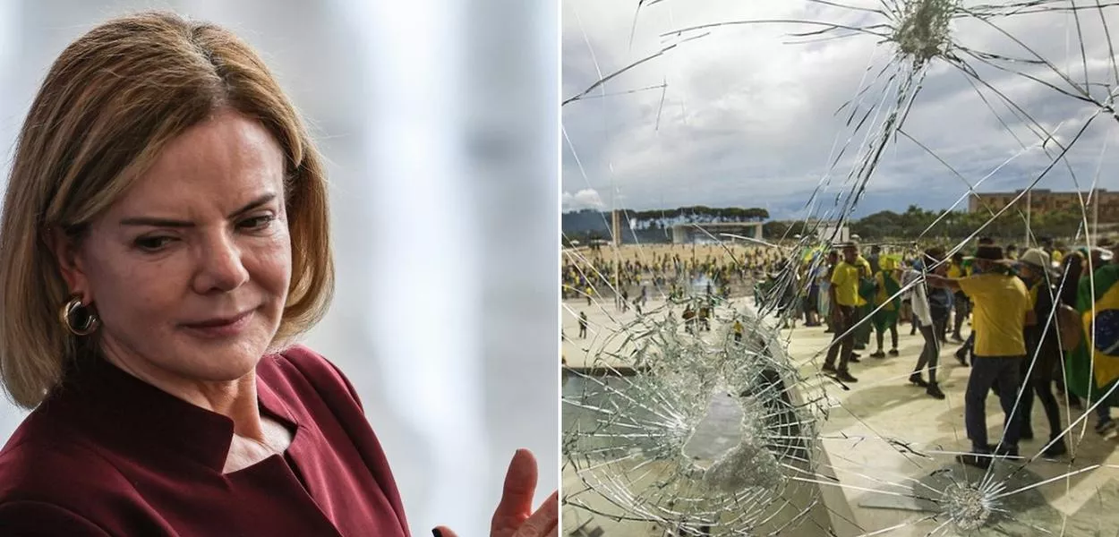 Gleisi Hoffmann e os atos golpistas do 8 de Janeiro de 2023