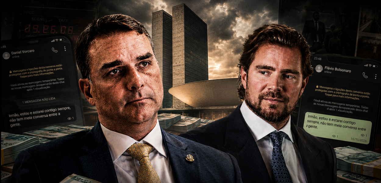 “Irmão, estou e estarei contigo sempre”, disse Flávio Bolsonaro a Vorcaro