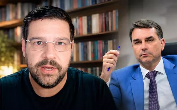 Marcelo Uchôa e Flávio Bolsonaro