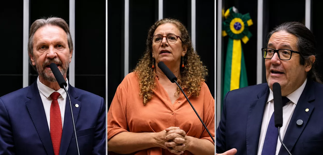 Pedro Uczai, Jandira Feghali e Tarcísio Motta