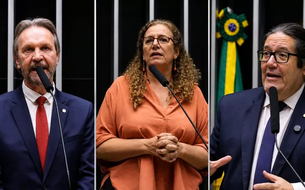 Pedro Uczai, Jandira Feghali e Tarcísio Motta