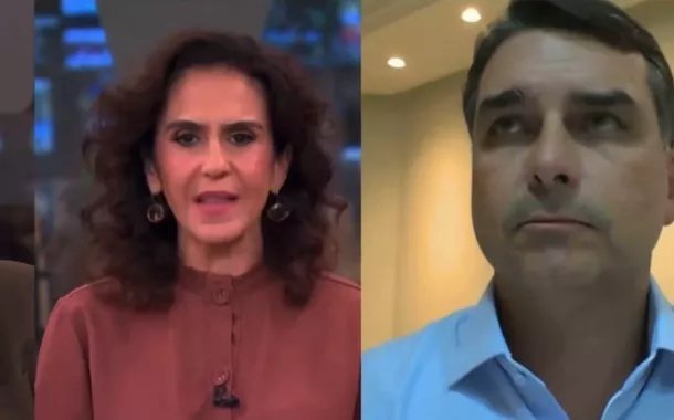 Flávio Bolsonaro se enrola todo na Globonews e não explica por que dinheiro de Vorcaro foi para seu irmão Eduardo