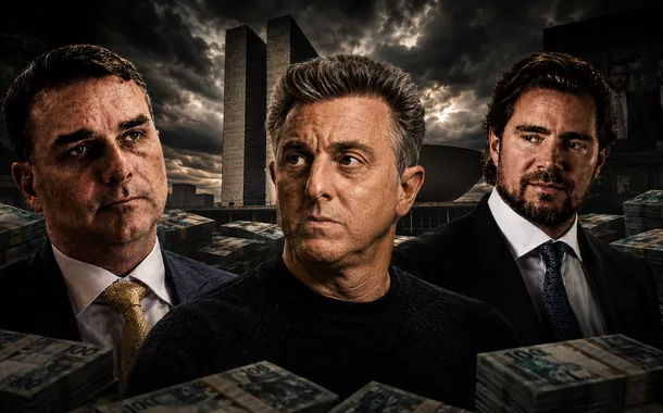 Na defensiva, Flávio Bolsonaro diz que programa de Huck, na Globo, recebeu R$ 160 milhões de Vorcaro (vídeo)