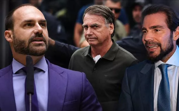 Eduardo, Jair Bolsonaro e Daniel Vorcaro