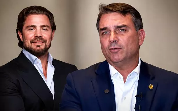Daniel Vorcaro e Flávio Bolsonaro