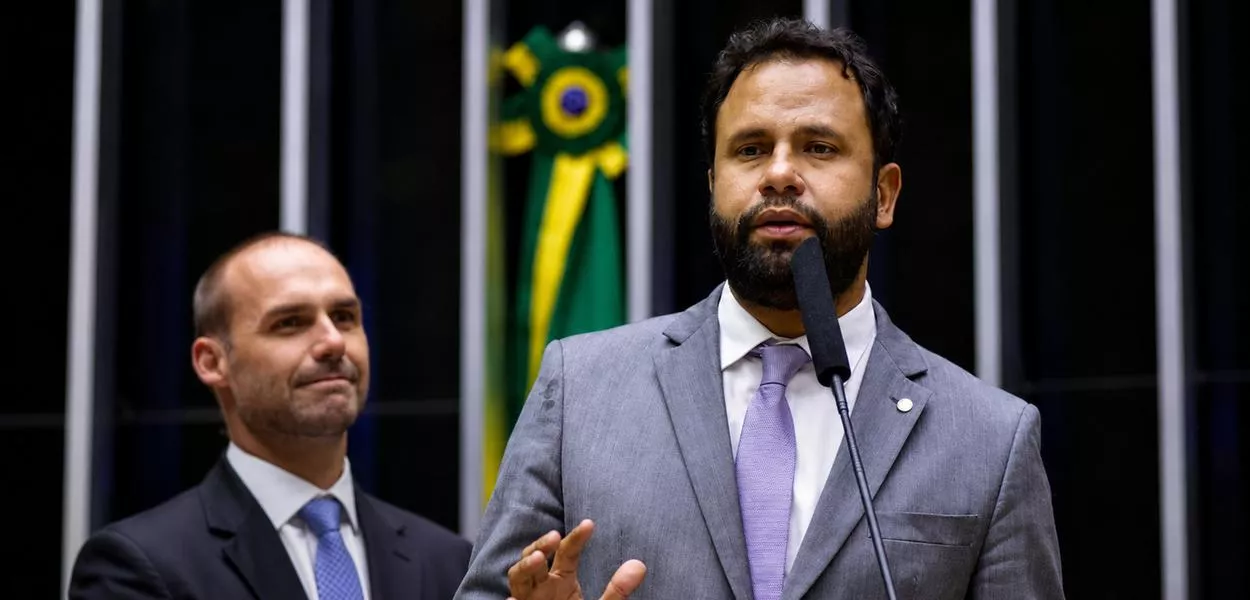 Eduardo Bolsonaro e Pastor Henrique Vieira