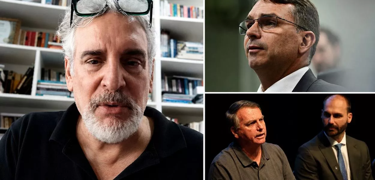 Cunca Bocayuva, Flávio, Jair e Eduardo Bolsonaro