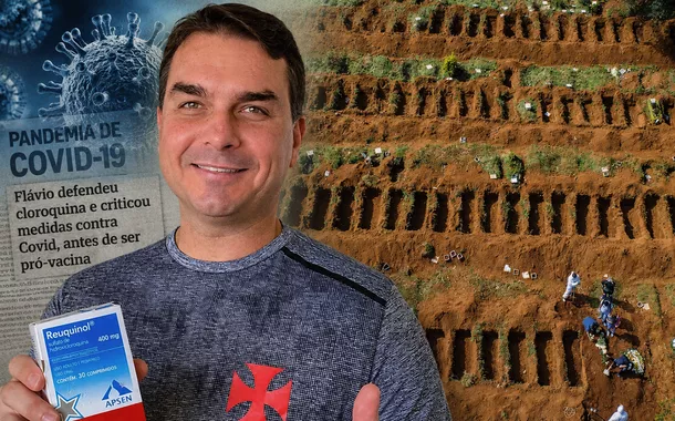 Antes da versão pró-vacina, Flávio Bolsonaro defendeu cloroquina e atacou isolamento na pandemia