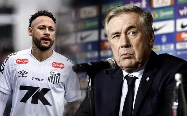 Neymar e Carlo Ancelotti