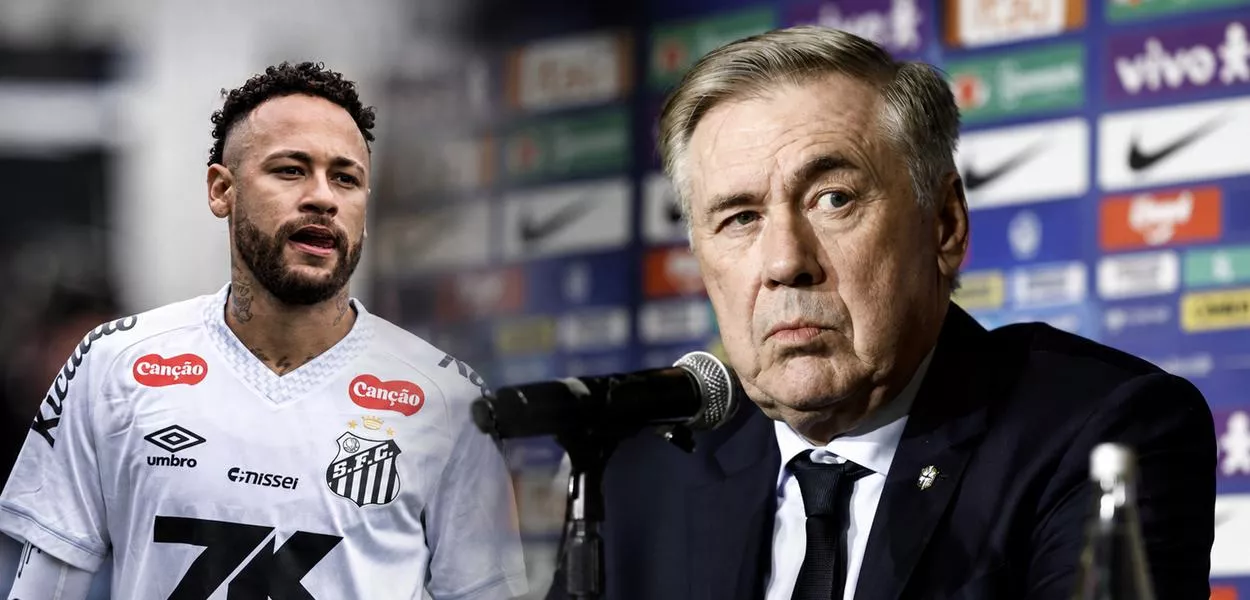 Neymar e Carlo Ancelotti