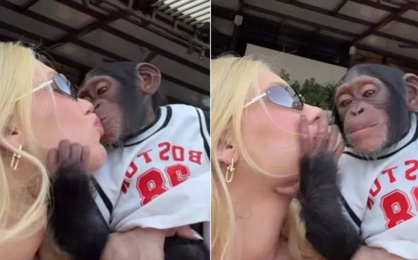  Virginia Fonseca beijando macaco gera ataques racistas contra Vini Jr.