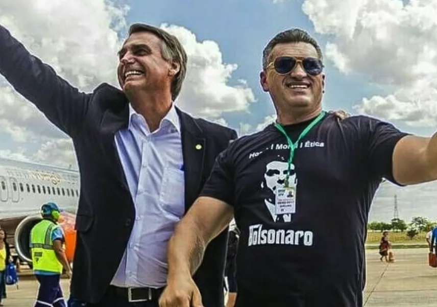Bolsonaro e Julian Lemos em 2018: aliados muito próximos