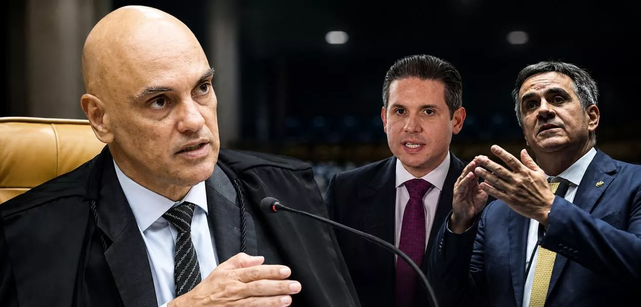 Alexandre de Moraes, Hugo Motta e Ciro Nogueira