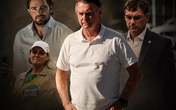 Jair Bolsonaro, Michelle Bolsonaro, Flávio Bolsonaro e Daniel Vorcaro
