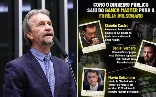 'Essa turma está gabaritando a lista de crimes contra o País', diz Pedro Uczai ao citar Castro, Vorcaro e Flávio Bolsonaro