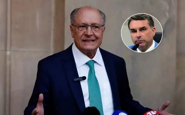 Geraldo Alckmin e Flávio Bolsonaro