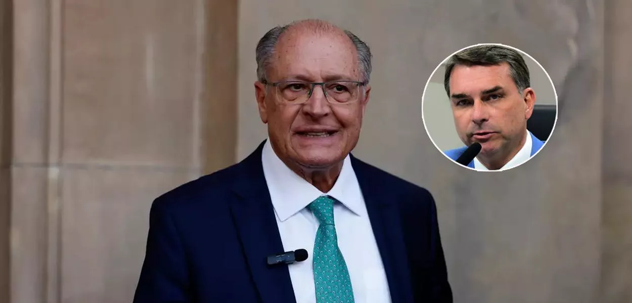 Geraldo Alckmin e Flávio Bolsonaro