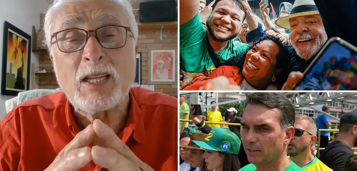 José Genoino, Lula e Flávio Bolsonaro
