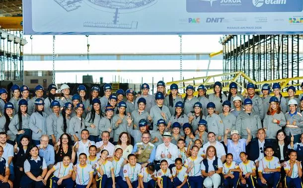 Presidente da República, Luiz Inácio Lula da Silva, durante visita para inspeção e lançamento de balsa financiada pelo BNDES, no Estaleiro Juruá. Iranduba - AM