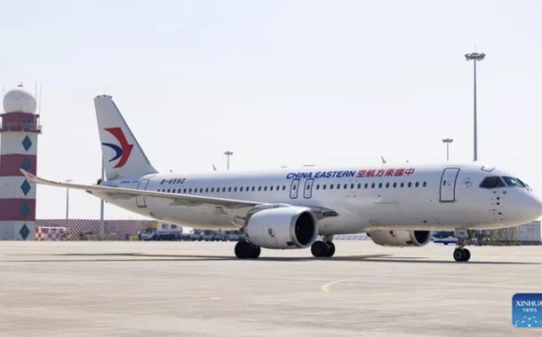 Avião da China C919 transportou 5 milhões de passageiros em três anos