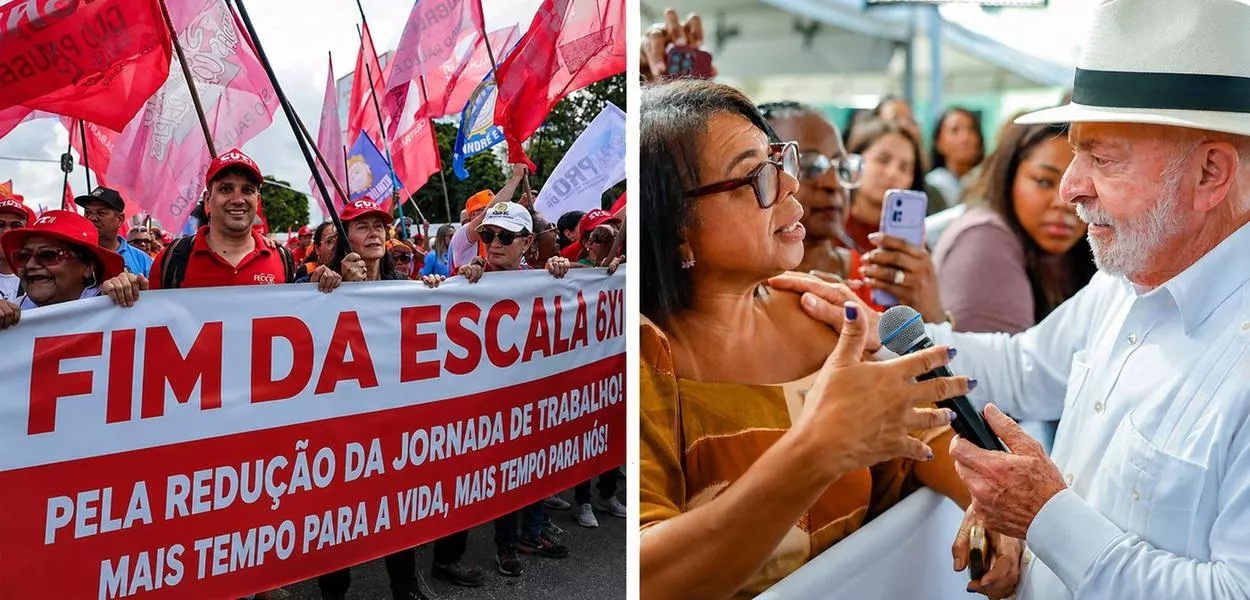 Protesto pelo fim da escala 6x1 no Brasil e o presidente Lula