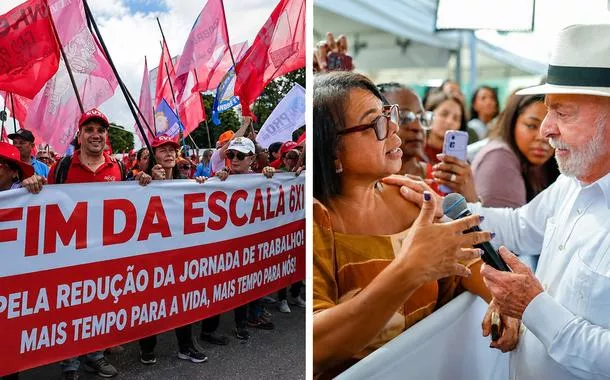 Protesto pelo fim da escala 6x1 no Brasil e o presidente Lula