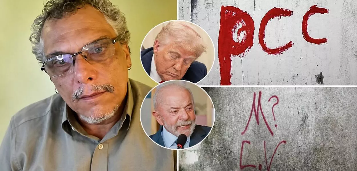 Reynaldo Aragon, Donald Trump, Lula, siglas das facções Primeiro Comando da Capital e Comando Vermelho
