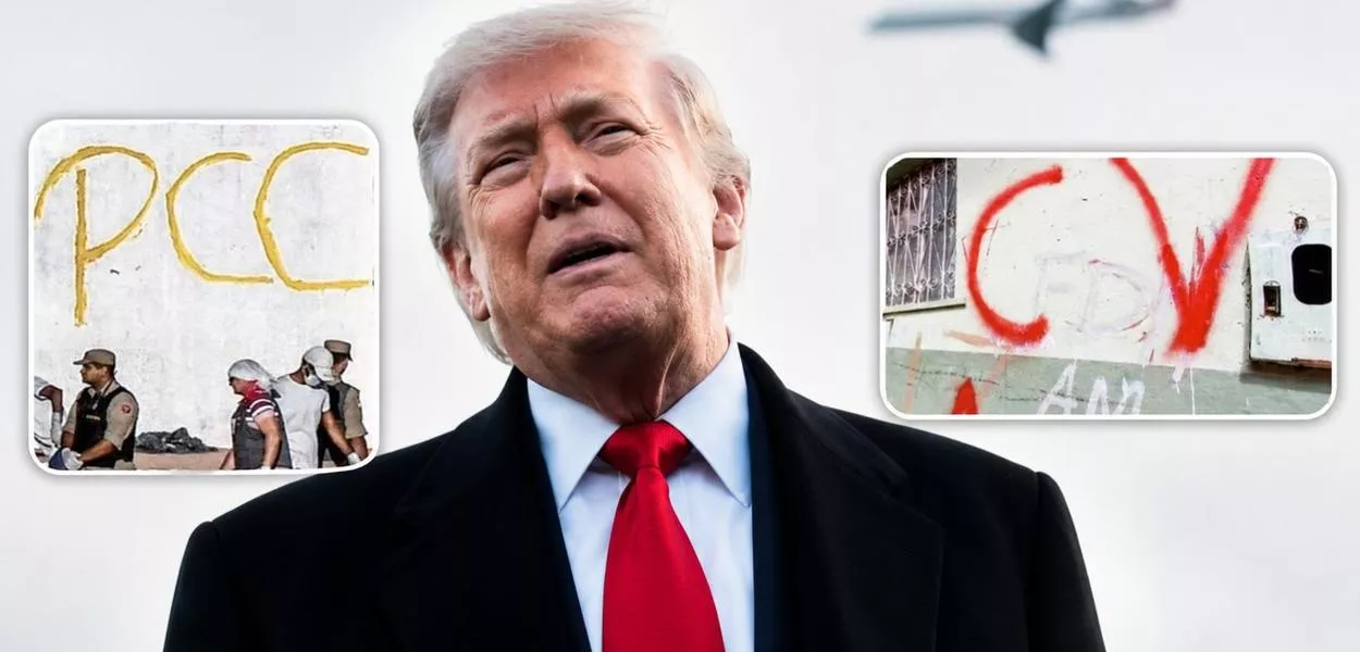 Donald Trump /Siglas PCC e CV