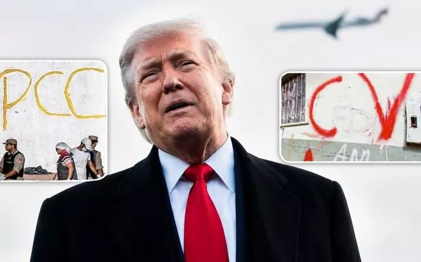 Donald Trump /Siglas PCC e CV