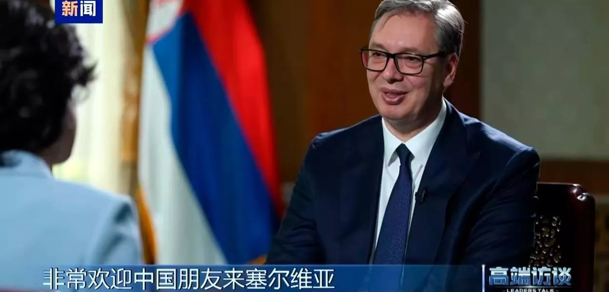 Aleksandar Vucic diz que espera aprofundar amizade inabalável entre China e Sérvia