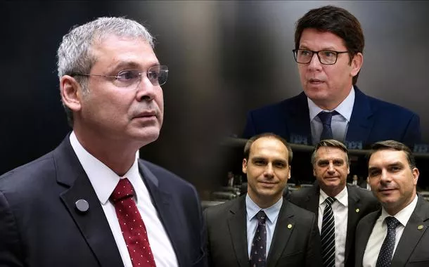 Lindbergh  Farias, Mario Frias, Eduardo, Jair e Flávio Bolsonaro