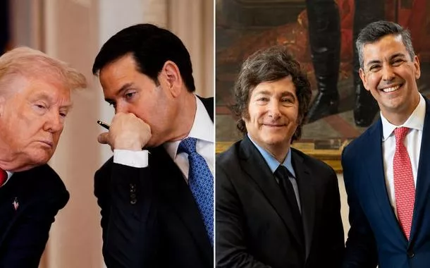 Donald Trump, Marco Rubio, Javier Milei e Santiago Peña