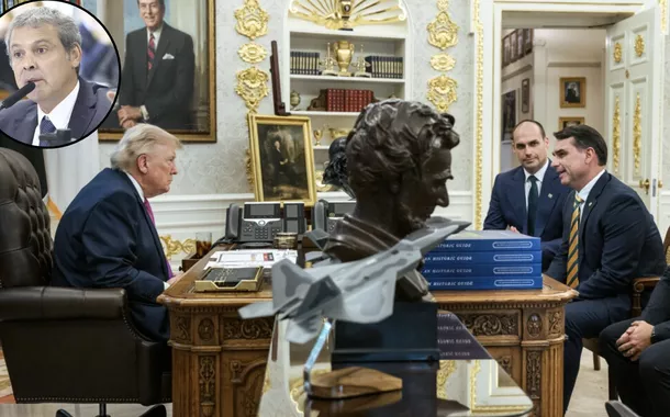 Lindbergh Farias, Donald Trump, Flávio Bolsonaro, Eduardo Bolsonaro e Paulo Figueiredo