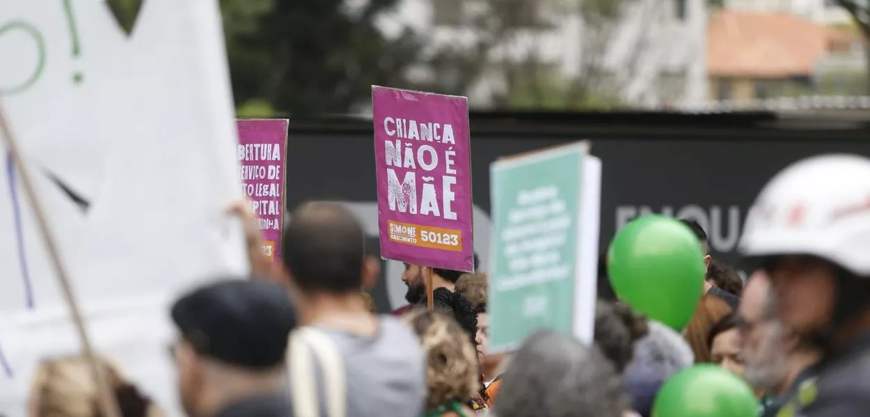 Manifestação pela legalização do aborto 
